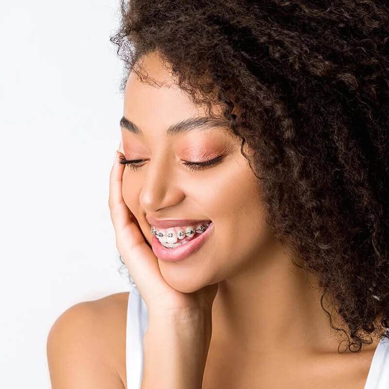 Young Woman With Braces
